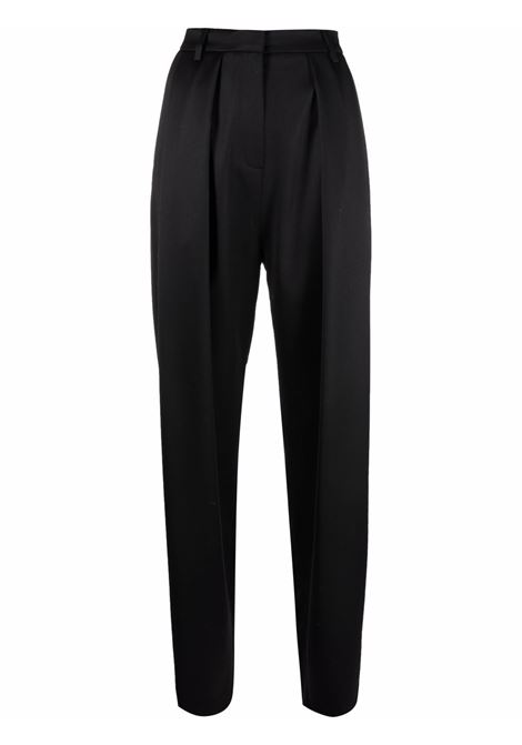 Black high-waisted oversize tapered trousers Magda Butrym - women